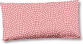 kussenhoes 40 x 80 cm katoen/satijn lichtroze