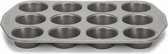 muffinvorm 35 cm staal antraciet 12 vaks