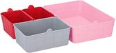 Opbergset roze 4 stuks 26,5 cm