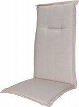 stoelkussen 120 x 50 cm katoen beige