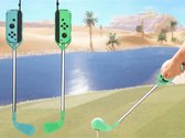 Golf Sticks geschikt voor Mario Golf Rush - Nintendo Switch - Ergonomisch Golfclubs - Groen/Blauw