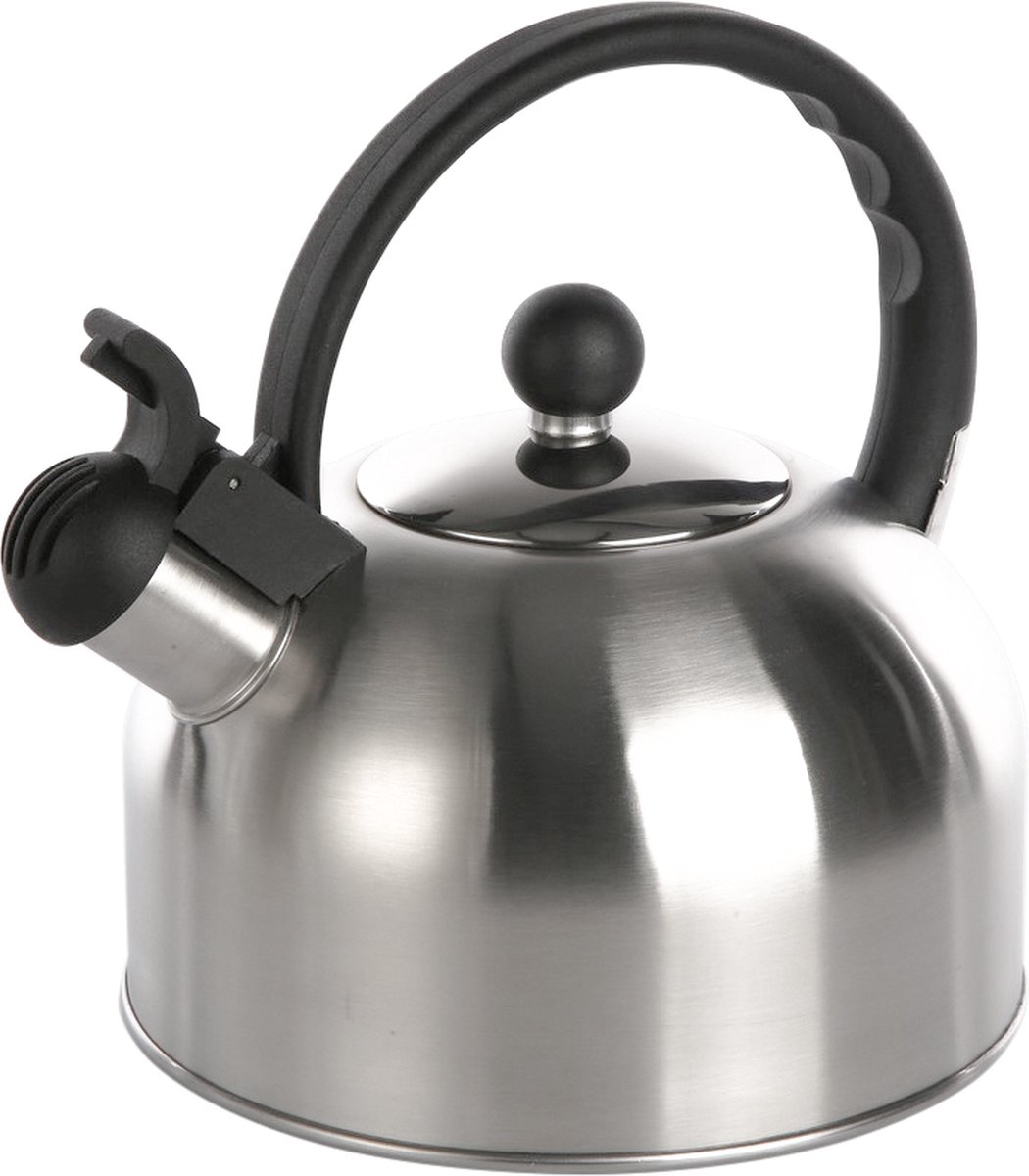 Altom Design Daily fluitketel geborsteld RVS satijn zilver 2.5 Liter - kantelbare fluit - geschikt voor alle warmtebronnen - koud blijvend hanvat