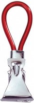 knijpers 5,3 x 1 x 1,7 cm rubber/staal zilver 4 stuks