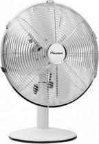 tafelventilator Retro 35W 35 cm staal wit