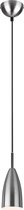 LED Hanglamp - Hangverlichting - Nitron Farona - E14 Fitting - 1-lichts - Rond - Mat Nikkel - Aluminium