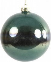 kerstbal Bonnie 10 cm glas groen