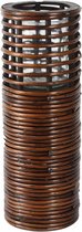 theelichthouder Omara 18 x 50 cm hout bruin