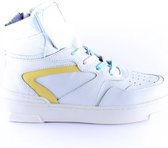 Red-Rag 13164 Hoge sneakers - Leren Sneaker - Meisjes - Gebroken wit - Maat 34