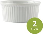 2x Crème brulée schaaltje / Ramekin - 9 cm - Olympia - geschikt voor oven, vriezer en vaatwasser