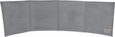 windscherm 4-vlaks 500 x 150 cm polyester/staal grijs