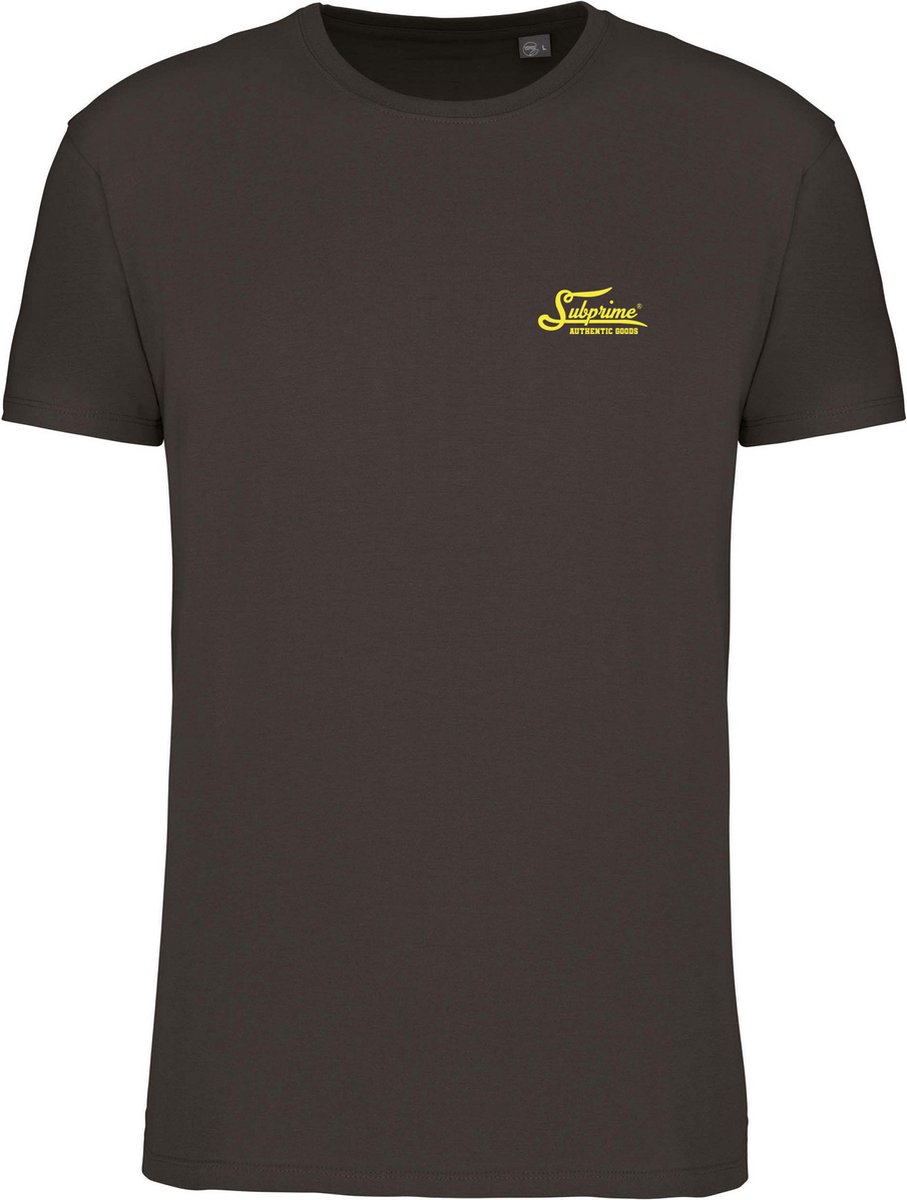 Subprime - Heren Tee SS Small Logo Shirt - Grijs - Maat S