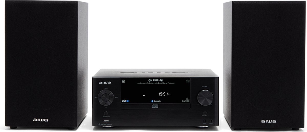 Aiwa MSBTU-500 Bluetooth microset radio met CD-speler, USB, FM - 50 Watt RMS - Met afstandsbediening