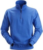 Snickers 2818 Sweatshirt met ½ Rits - Kobalt Blauw - S