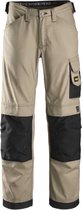 Snickers 3314 Canvas+ Werkbroek - Khaki/Zwart - 44