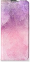Leuk Telefoonhoesje OPPO Find X5 Pro Bookcase Cover Pink Purple Paint