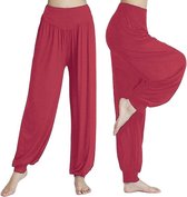 Sarouel - Pantalon de yoga - Pantalon Chill - Cerise - XXL - Sarouel - Pantalon aéré - Pantalon ample