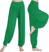 Sarouel - Pantalon de yoga - Pantalon Chill - Vert - XXL - Sarouel - Pantalon aéré - Pantalon ample