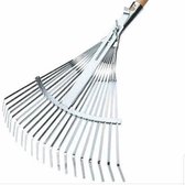 Talen Tools - Gardenline - Verstelbare Gazonhark - Verzinkt - 22 Tands - Inclusief Steel 130cm