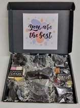 Drop Box - | Box met 9 verschillende populaire dropsoorten en Mystery Card 'You are the Best' met geheime boodschap | Verrassingsbox | Snoepbox