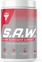 Super Aggressive Preworkout (SAW) - Trec Nutrition - 400g cherry/grapefruit