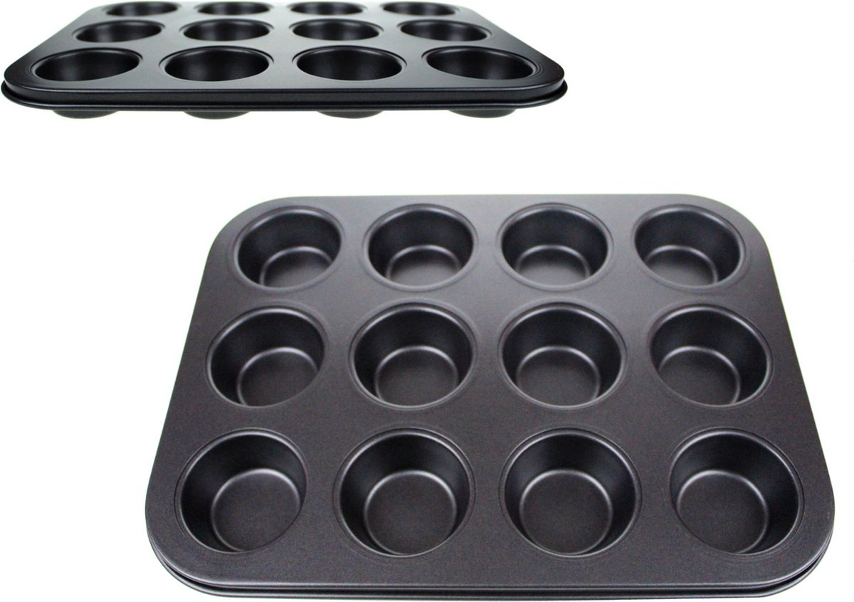 Bakvorm - muffins - 12 stuks - diameter muffin 4.5 cm