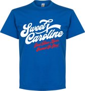 Sweet Caroline T-shirt - Blauw - XXXXL