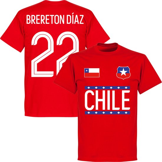 Chili Brereton Diaz 22 Team T-Shirt - Rood - XXXXL