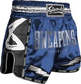 8 WEAPONS Muay Thai Short Blue Crush maat XL