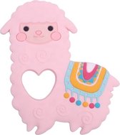 Biberoia® Bijtring - Alpaca - Baby - Koelbijtring - Bijtring - Bijtspeelgoed - Baby speelgoed - Badspeelgoed - Cadeau - Roze