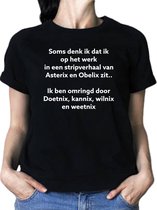 Shirt-cadeau-werk-grap-leuk-unisex model-maat S