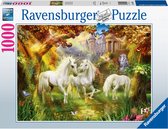 Puzzel 1000 stukjes Eenhoorns in de herfst