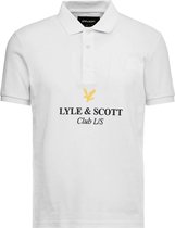 Lyle & Scott - Heren Polo SS Club L/S Polo - Wit - Maat L