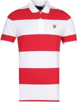 Lyle & Scott - Heren Polo SS Wide Stripe Polo - Multi - Maat XL