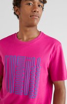 O'Neill T-Shirt Men SWELL Fuchsia Red S - Fuchsia Red 100% Katoen Round Neck