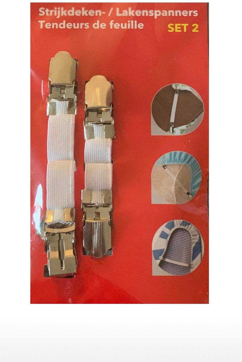 strijkdeken - lakenspanners - 2 stuks - strijkplak clips - strijken - Strijkplankclips - clips voor strijkplank - strijken - makkelijk strijken - houd de strijkhoes op zijn plaats