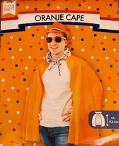 Oranje cape  - Koningsdag - voetbal EK/WK - festival - verkleedset lengte ca. 92 cm volwassenen - feest party