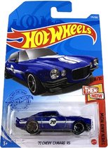 Hot Wheels Chevy Camaro RS - Schaal 1:64 - Blauw - 7 cm