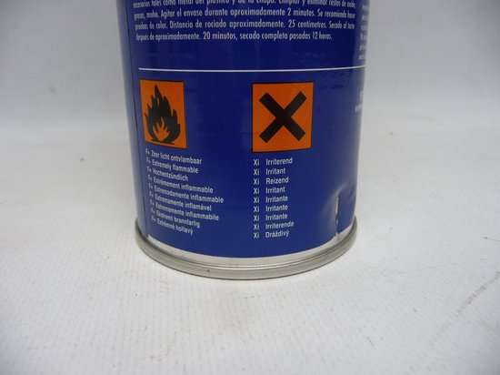 Bombe de peinture noir 600ml pour carrosserie et bricolage