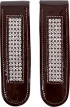 QHP Laarzenclip Madelon - maat One size - brown/silver