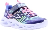 Skechers Twisty Brights meisjes sneaker - Blauw multi - Maat 33