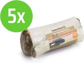 Beeztees Rawhide Wrap Rundsmaak 8-12 cm - hondensnack - 5 verpakkingen