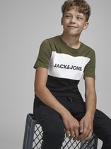 JACK&JONES JUNIOR JJELOGO Jongens T-Shirt - Maat 128