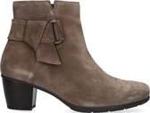 Gabor 520.1 Enkellaarsjes - Enkelboots met rits - Dames - Taupe - Maat 35,5