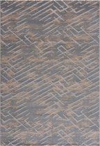 Magic Floor - Tapijt - Woonkamer - Vloerkleed Gabardin 12465 - Grijs - Polyester - (150x80cm)