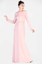 HASVEL-Maxi jurk Dames -Misty Rose Jurk met pailletten Maat M-Galajurk-Avondjurk- HASVEL-Maxi Dress Women-Powder Sequined Dress-Size M-Prom Dress-Evening Dress