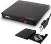 Cloxks – Externe DVD / CD speler en brander – Externe CD / DVD brander voor laptop – USB 3.0 – Windows – Mac – Plug & Play – Zwart