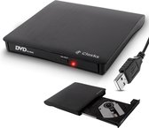 Cloxks - Lecteur et graveur DVD / CD externes - Graveur CD / DVD externe pour ordinateur portable - USB 3.0 - Windows - Mac - Plug & Play - Zwart