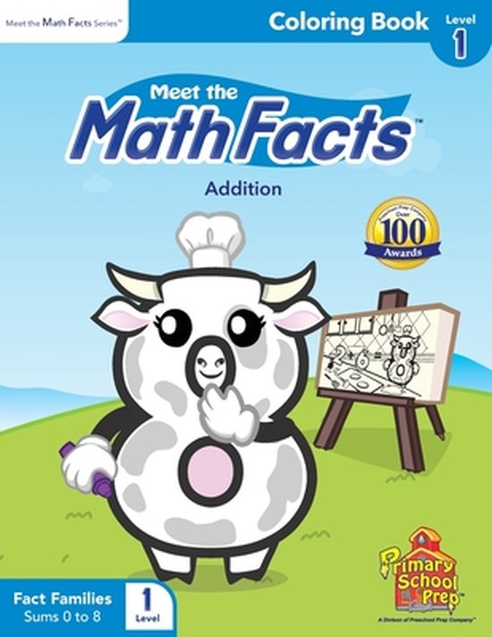 Meet the Math Facts - Addition Level 1 Coloring Book - cover