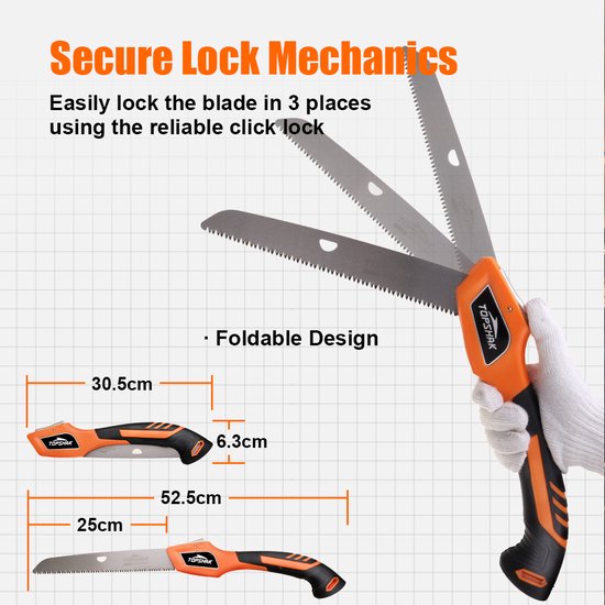 Scies à Main, Scie Pliante Portative Pour La Coupe Du Bois Ergonomique Pour  La Randonnée Pour Le Camping Pour Le Travail Du Bois 