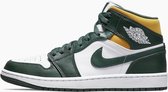 Nike Air Jordan 1 Mid (GS), Sonics (2021), Green, Yellow, White, 554725-371, EUR 36.5